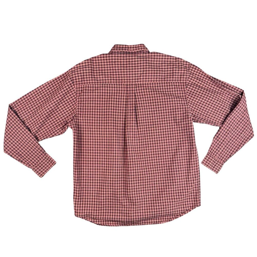 Men's Micro Check Button-Down 100% Cotton Long Sleeve Shirt - Picture 2 of 7